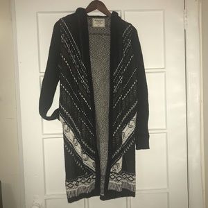 Abercrombie & Fitch Hooded Long Cardigan